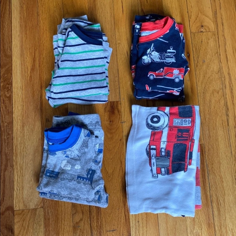 SOLD Lot 4 of 8 PCS Pajamas Sleepers Baby Boy 12 M